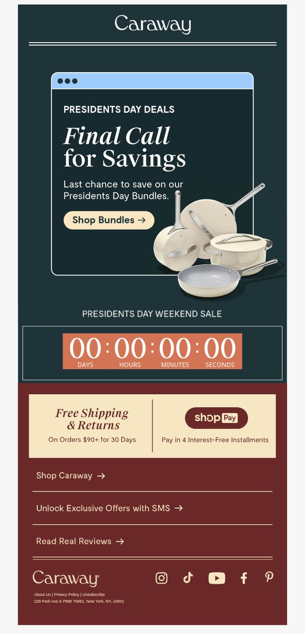 10. LAST CALL for Presidents Day Deals ‼️