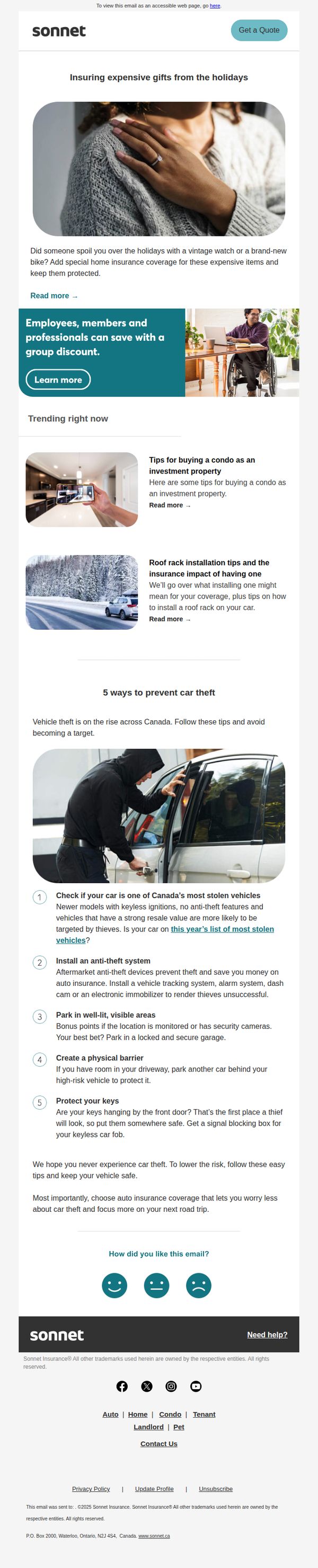 8. Protect your ride with car-theft prevention tips