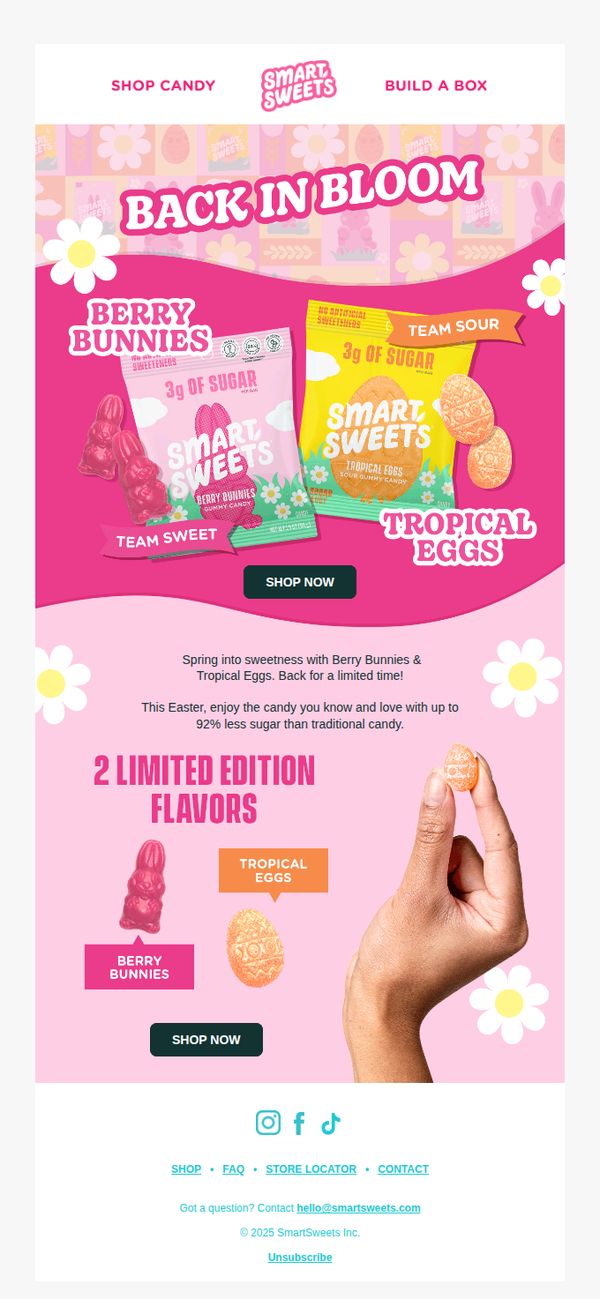 10. Smart Sweets: Guess who’s back? 👀🐰🐣