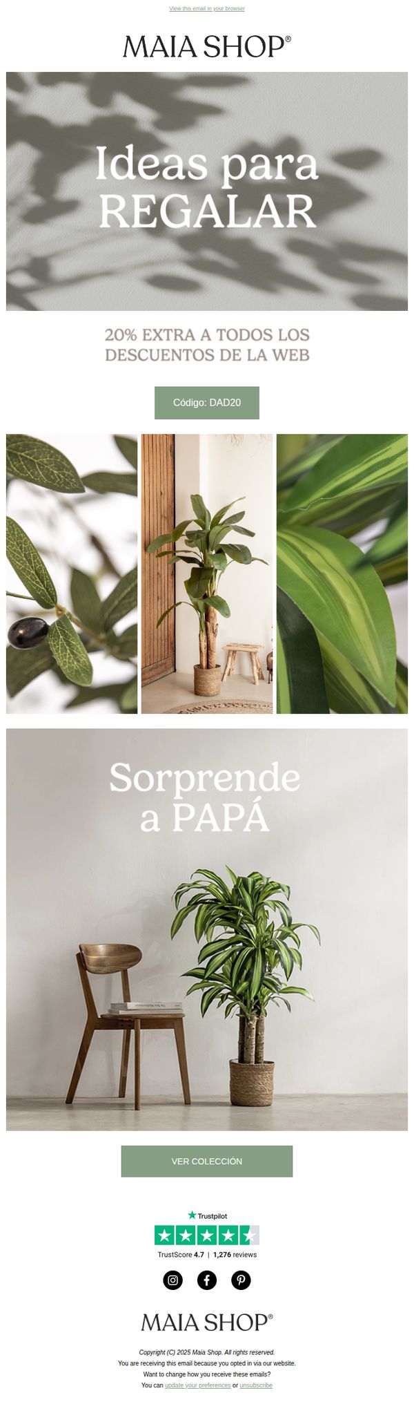 7. Maia Shop : Se acerca el día del padre | 20% EXTRA