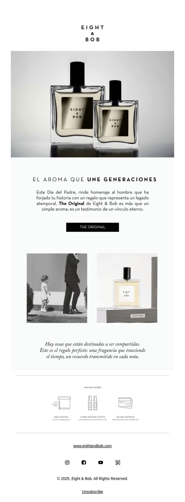 8. Eight & Bob: Un regalo eterno para el hombre que ha marcado tu historia