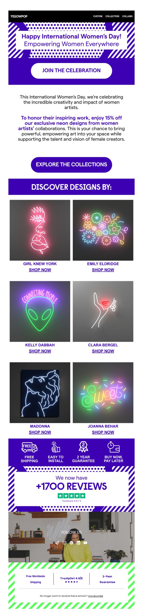 10. Yellowpop: Happy International Women's Day!