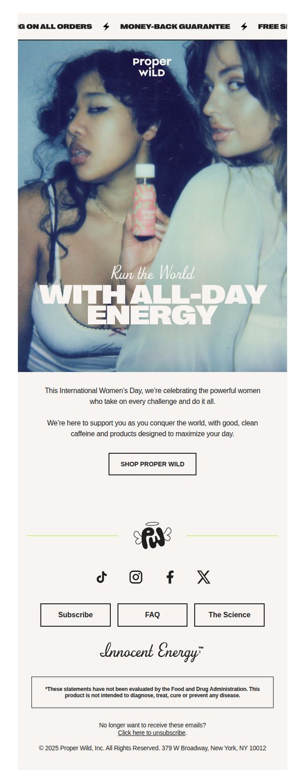 8. Proper Wild: Happy International Women's Day!