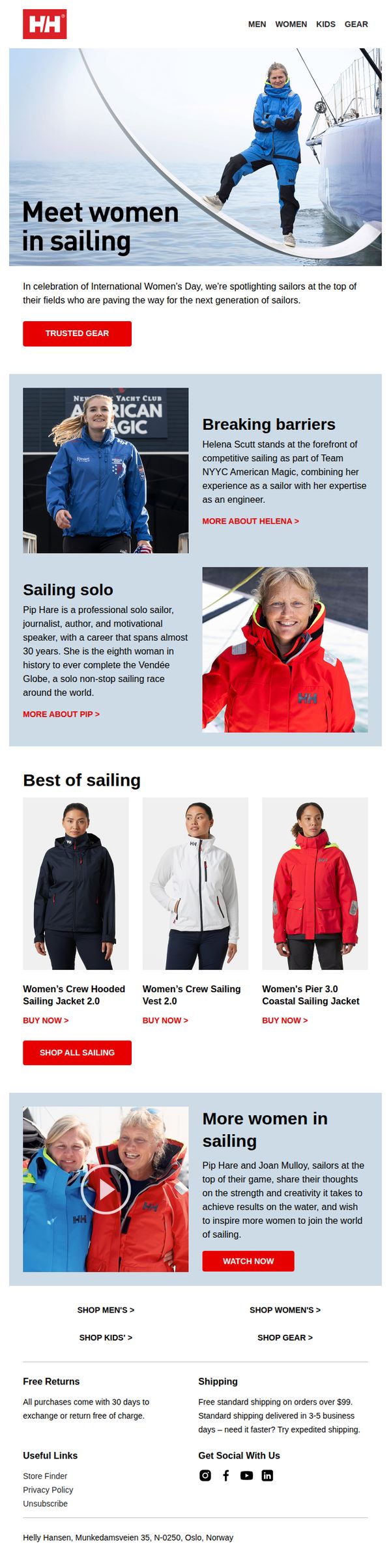 6. Helly Hansen: This International Women's Day...