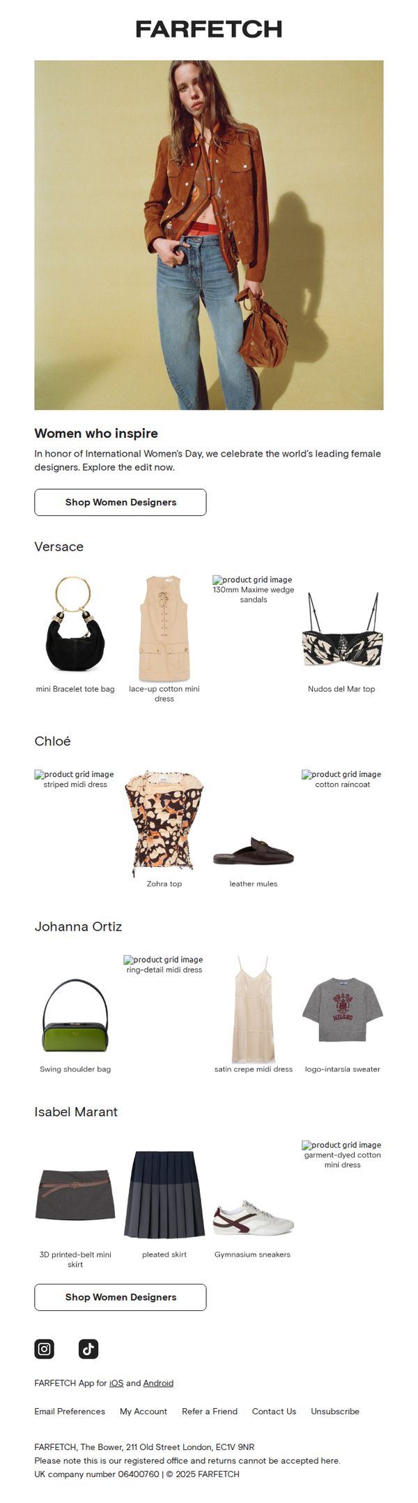 8. Farfetch: Celebrating International Women's Day