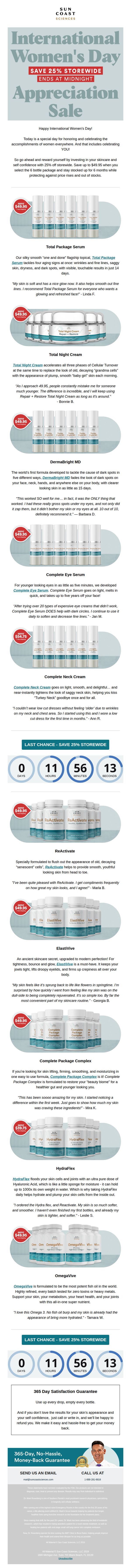 9. Last chance to reward yourself with 25% off storewide