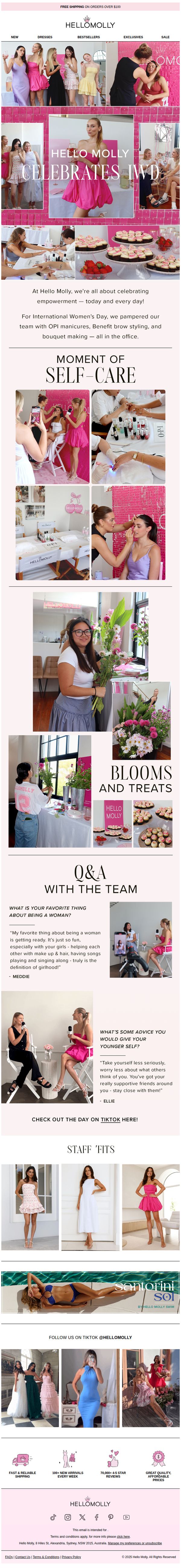 7. Hello Molly: Our In-Office International Women's Day Celebrations