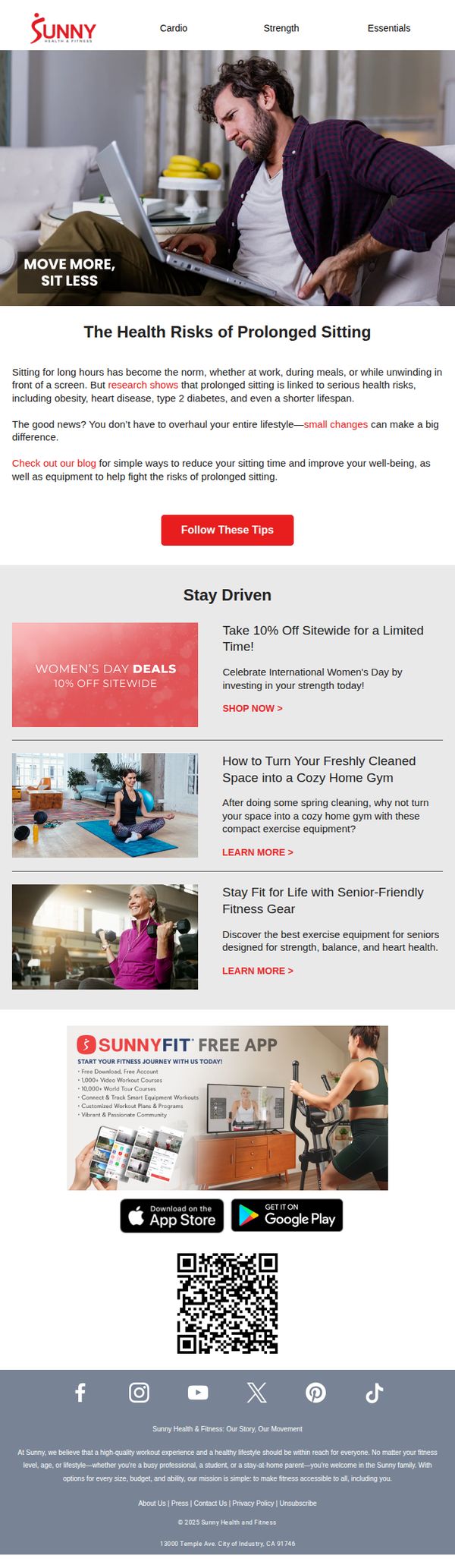 10. Sunny Health & Fitness: Is Sitting Really the New Smoking?