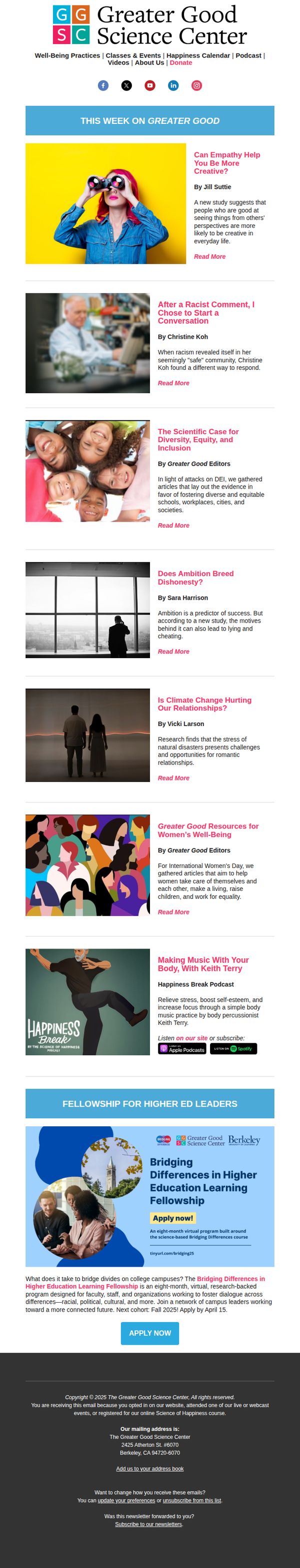 9. The Greater Good Science Center : Can Empathy Help You Be More Creative?