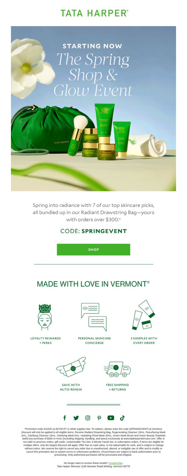 10. IT’S ON | The Spring Shop & Glow Event 🌸🥳