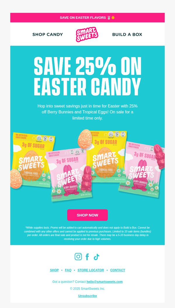 8. Smart Sweets: Easter flash sale ⚡️