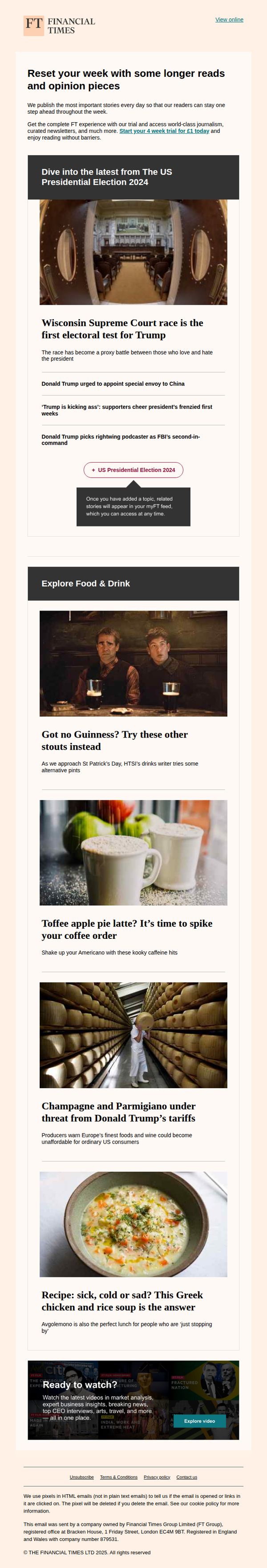 7. alejandrina, here are some midweek recommendations for you