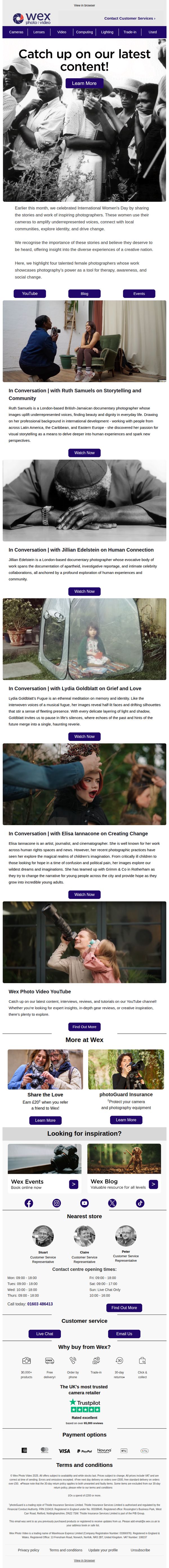 6. Wex Photo Video: Catch Up on Our Latest Content – Stories That Inspire 📷