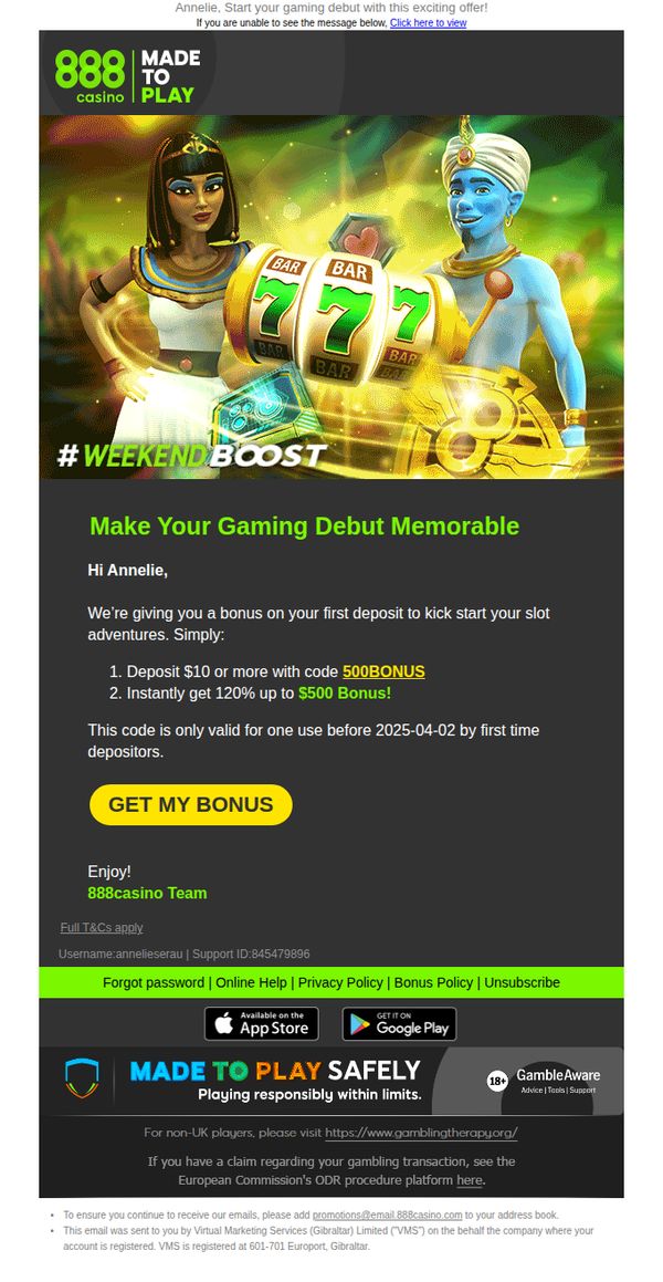 10. Say hello to your first deposit bonus 👋 Tap for up to $500 Bonus
