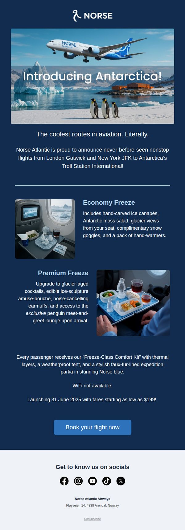 7. Norse Atlantic Airways - FR : The coolest route in aviation is here! ✈