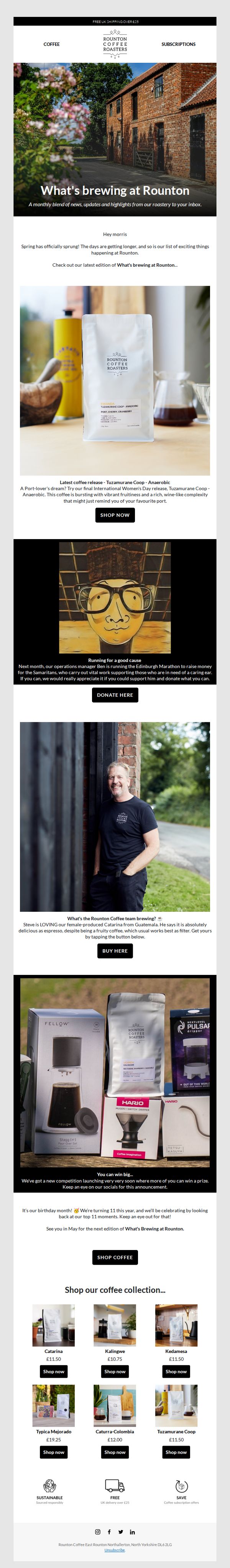 9. Rounton Coffee Roasters : What's brewing at Rounton! ⭐