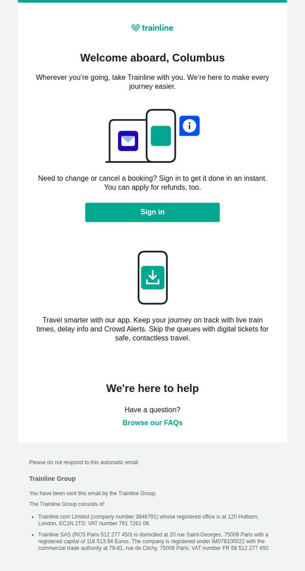 Trainline - UK