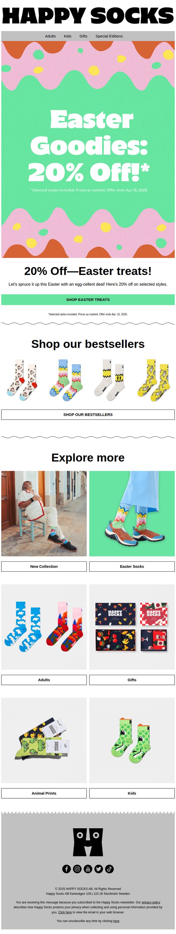 9. Easter Goodies: 20% Off!