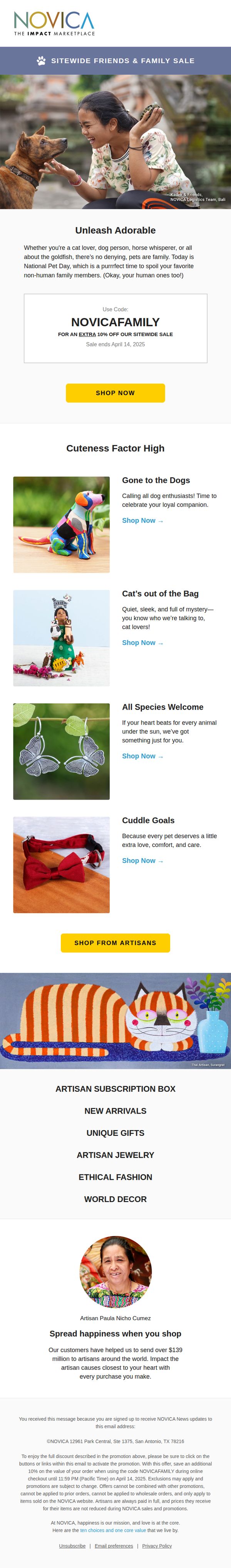 6. It’s National Pet Day! How about a sale…