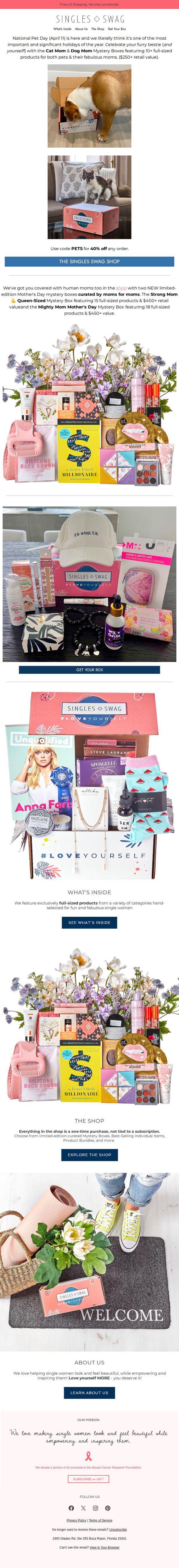 9. Celebrate National Pet Day With Dog Mom & Cat Mom Mystery Boxes