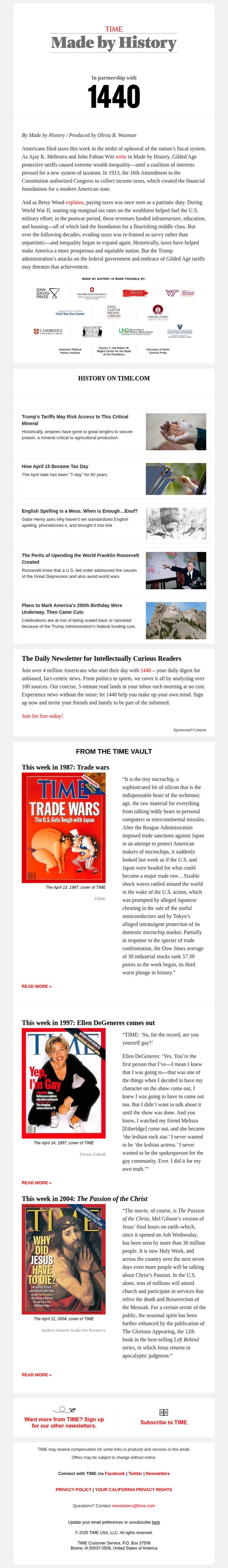 10. TIME: When Americans viewed taxes as patriotic