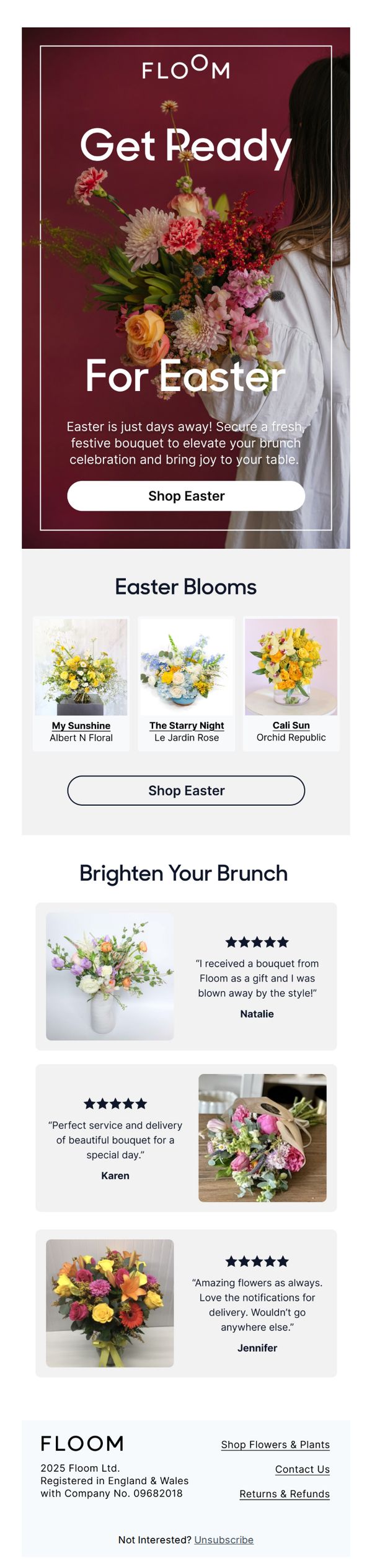 8. Secure your Easter bouquet today 💐