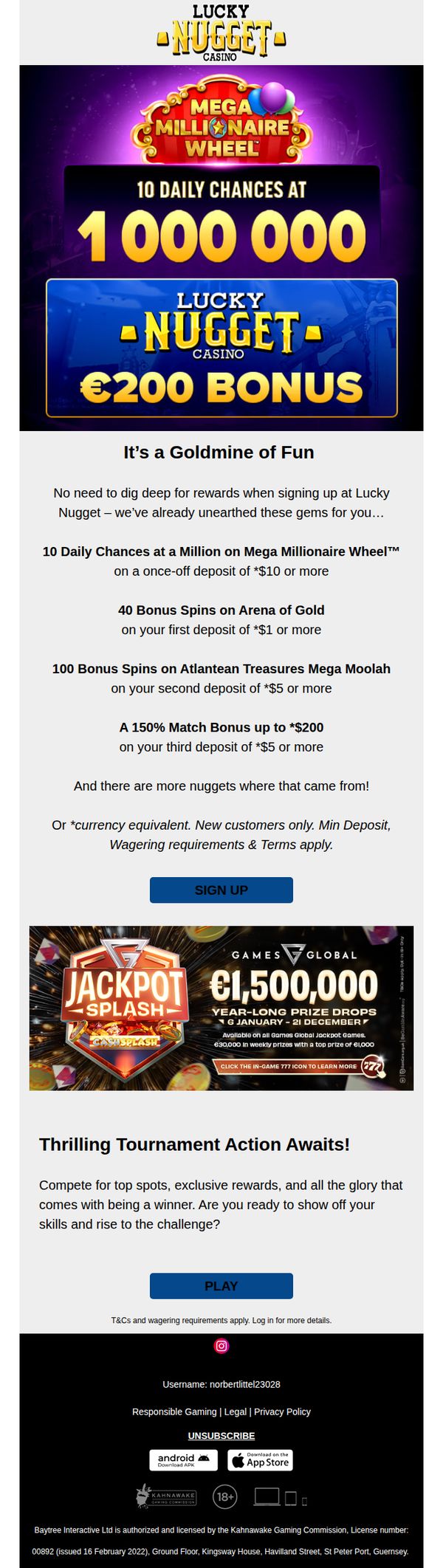 7. Prospecting for gaming gold? Head to Lucky Nugget 👇
