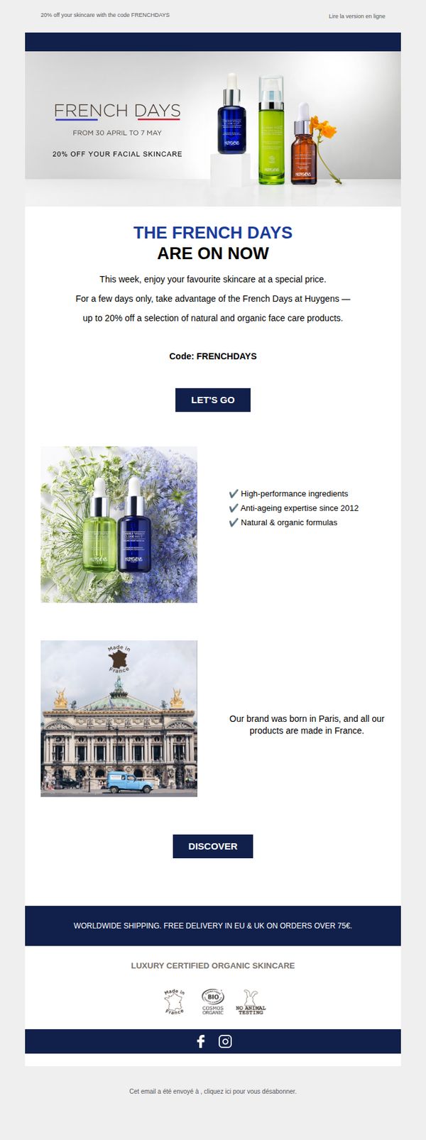 9. Huygens : [FRENCH DAYS] Your favourites at special prices 🌿