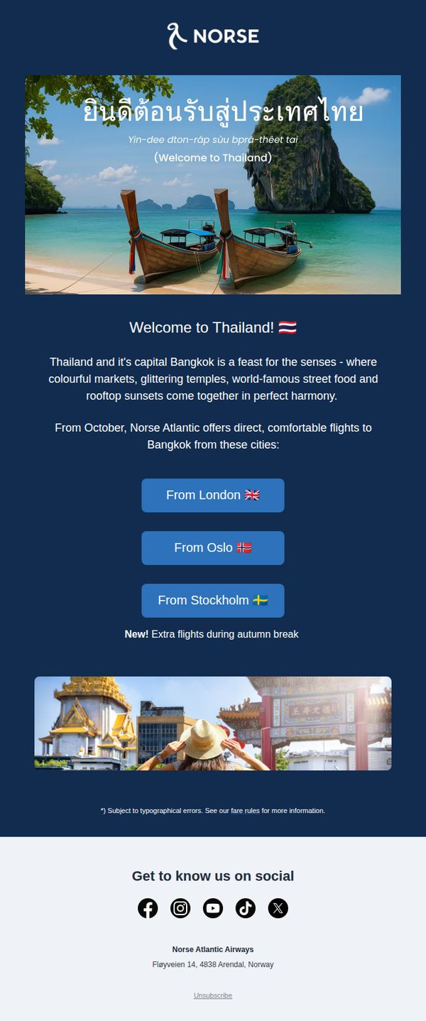 10. Thailand this autumn? Yes, please. 😀 