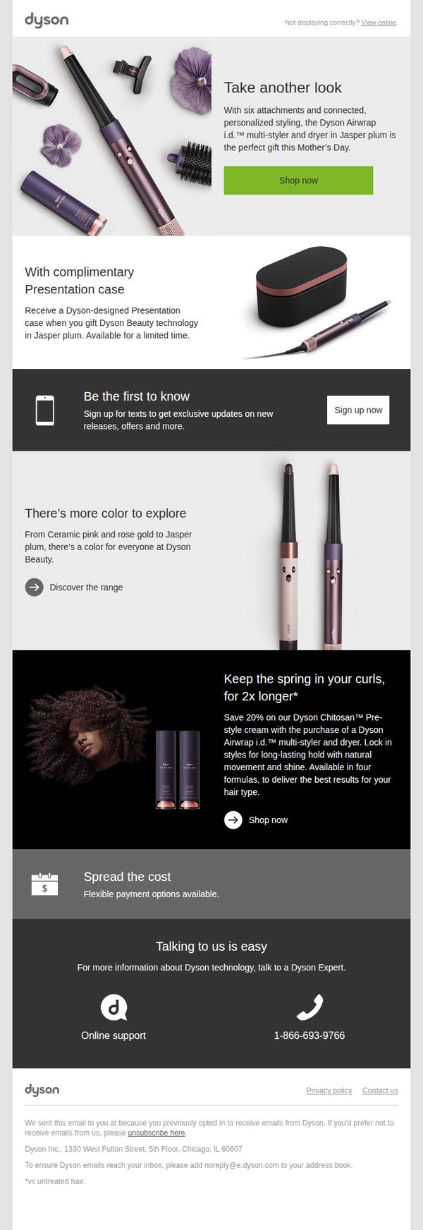 6. Dyson: There's still time to shop for Mother's Day