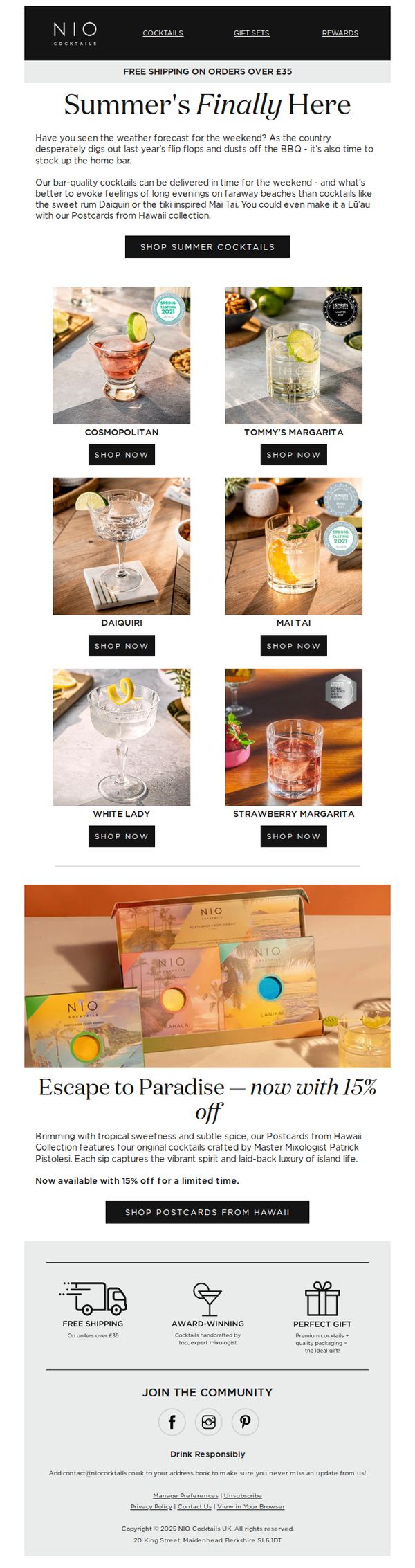NIO Cocktails