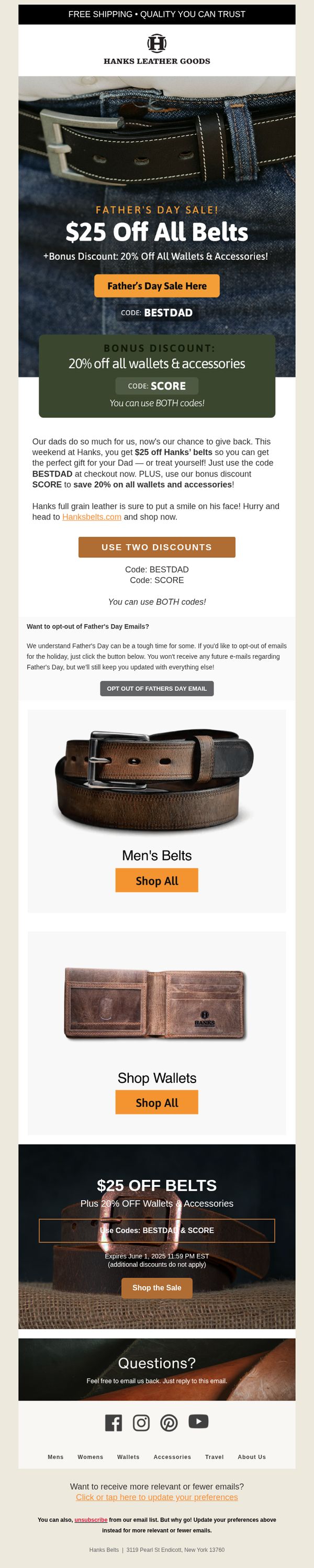Hanks Belts