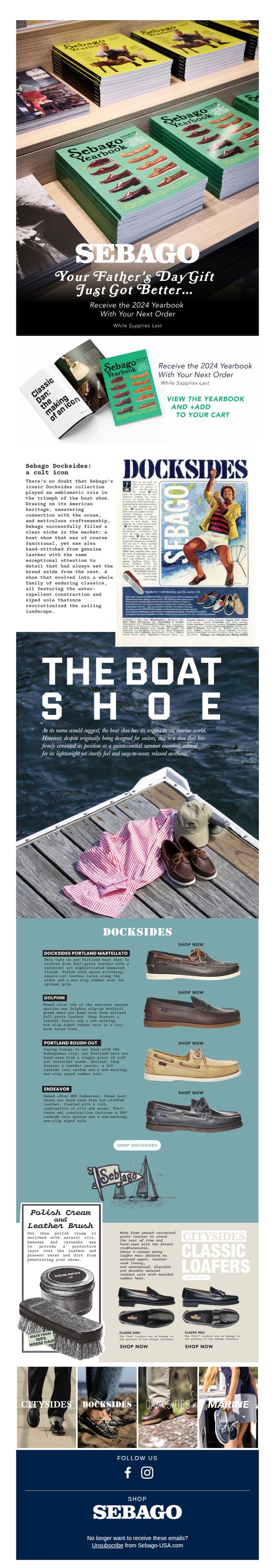 7. Sebago: Your Fathers Day Just Got Better 🎉