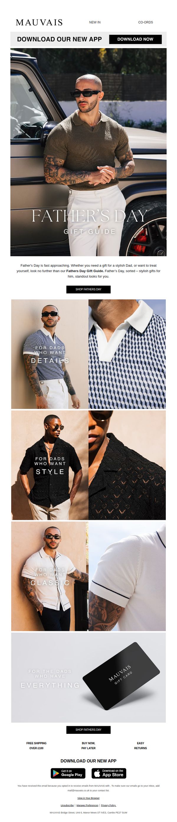 10. Mauvais: Fathers Day Gift Guide