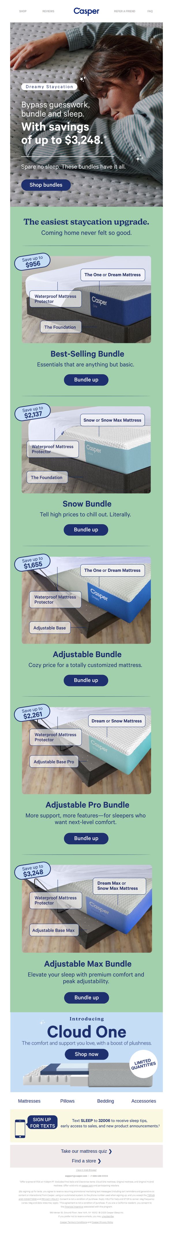 10. Casper: Up to $3,248 off. Rethink any room.