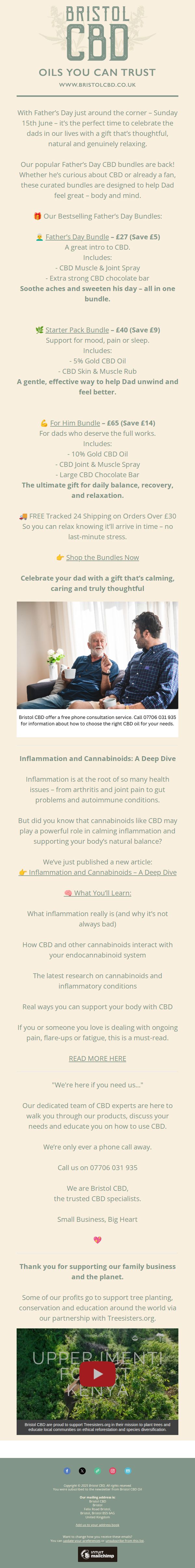 8. Bristol CBD: Fathers Day Bundles - Make Your Dad Smile With CBD
