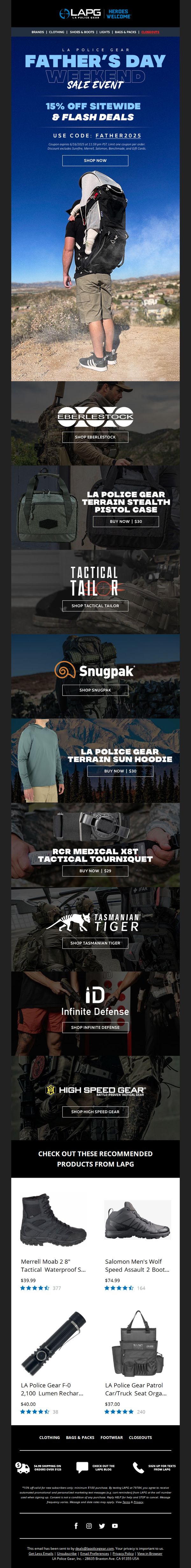 6. LA Police Gear: This Fathers Day, here are the things you need ����