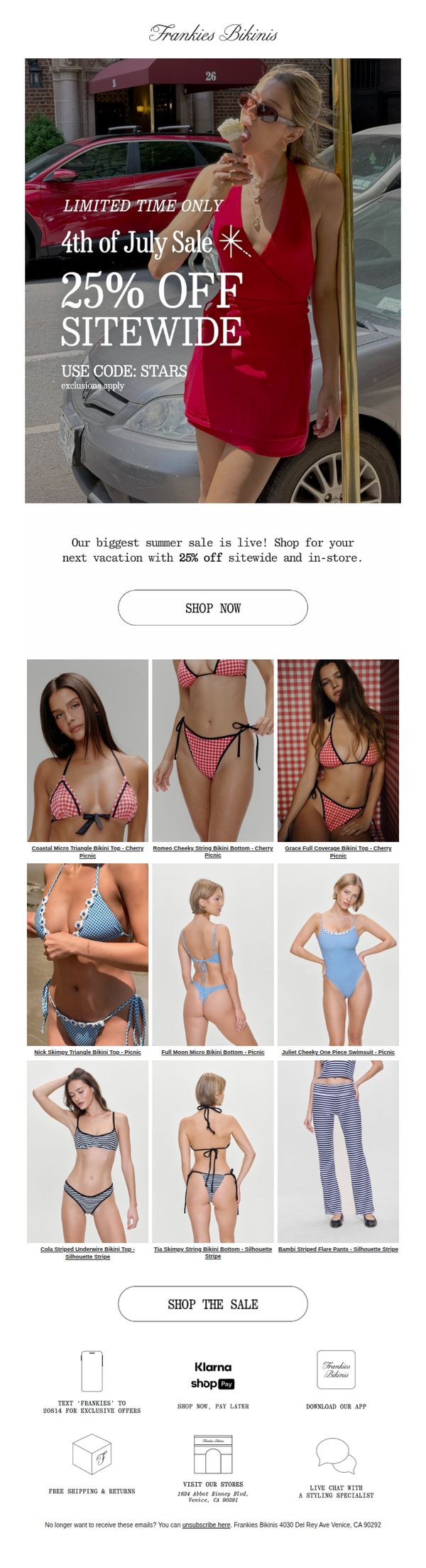 9. THE 4TH OF JULY SALE IS HERE