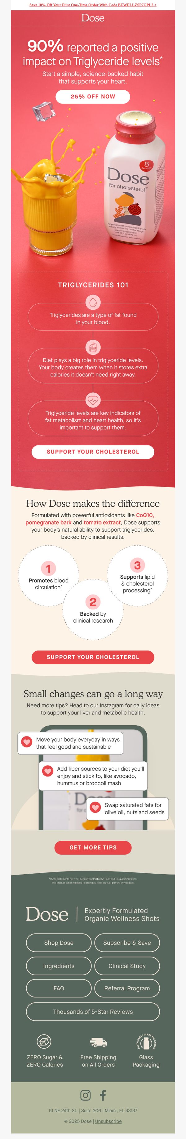 8. The daily habit that helped 90% improve triglycerides