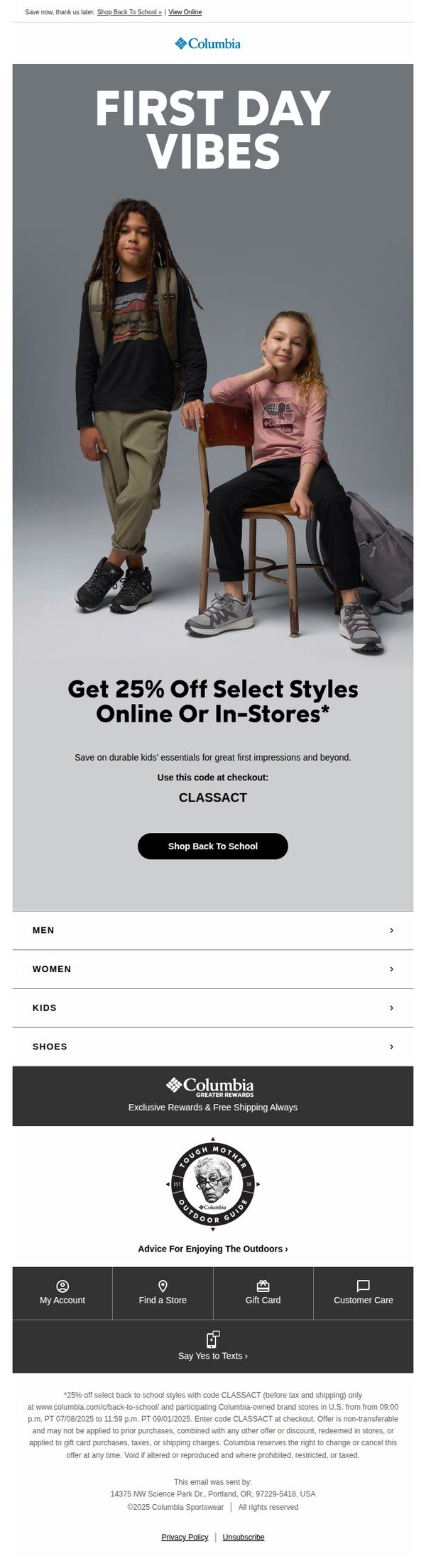 6. Get 25% off select back to school styles. 📚