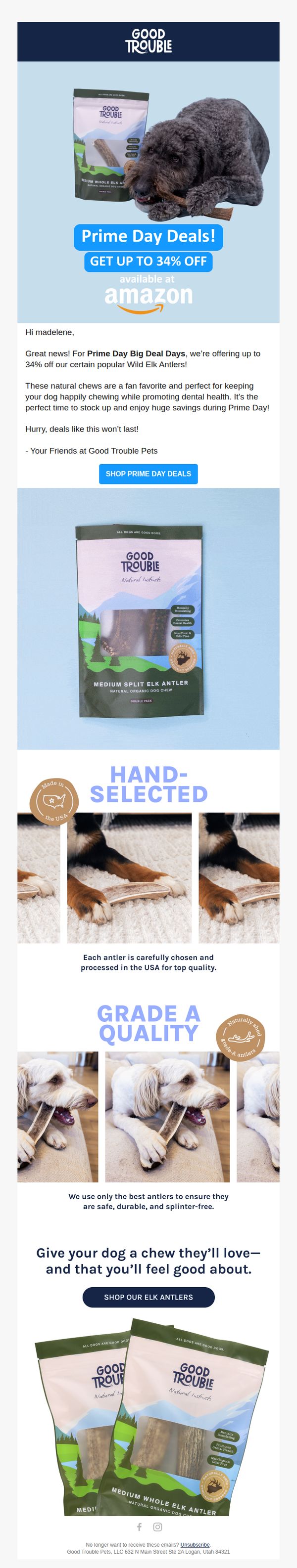 8. Prime Day Deals Are Here: Save up to 34% on select Antlers Chews
