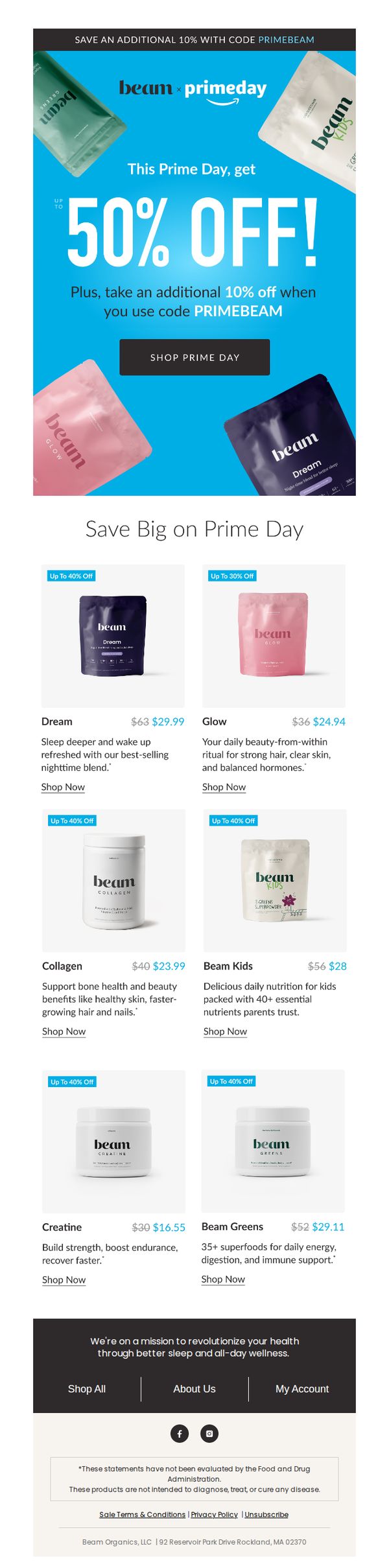 6. beam: Inside: Your Prime Day Savings - up to 50% off