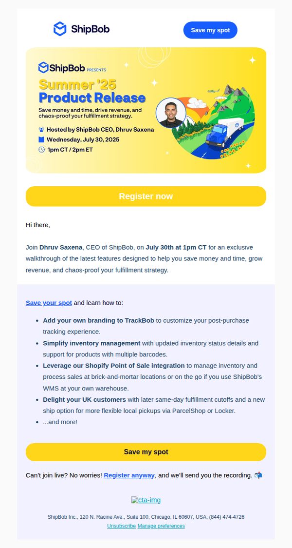 7. Join Dhruv July 30 for a deep dive on Summer ‘25 Release!