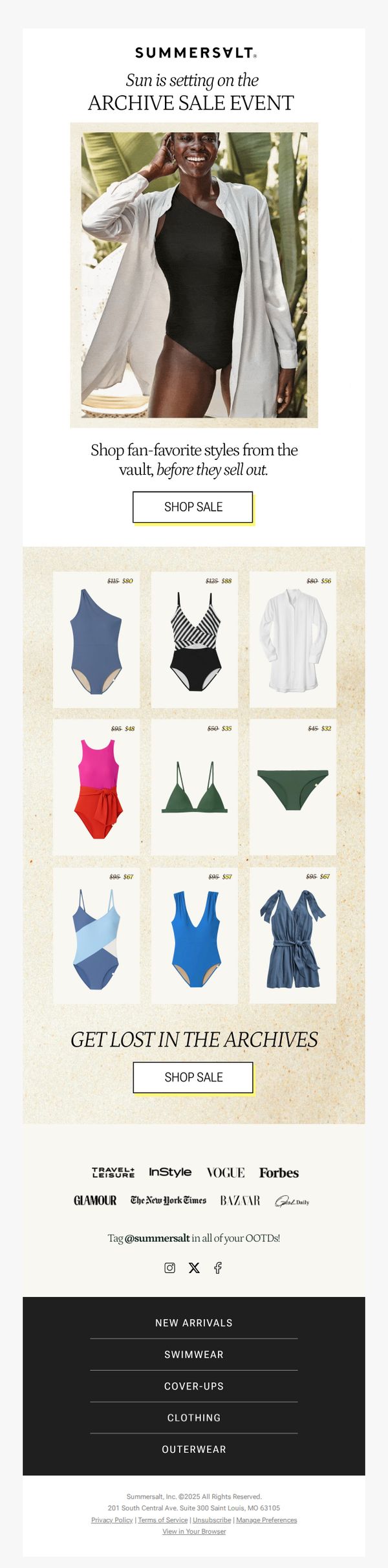 10. Summersalt: Only A Few Archival Styles Left
