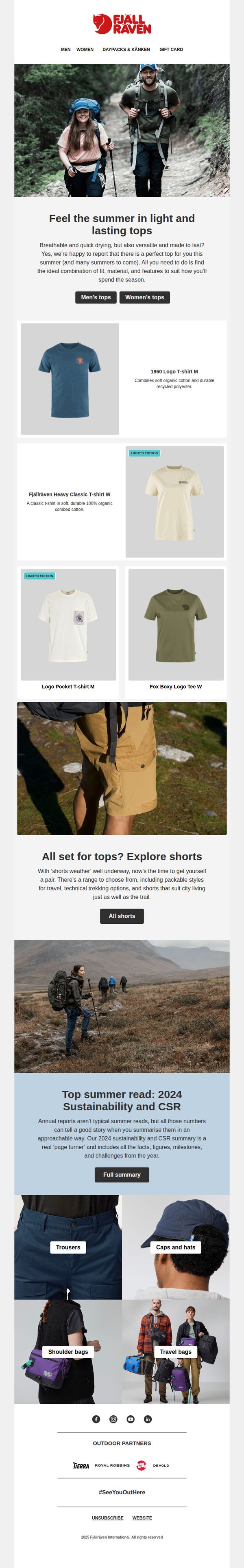 9. Fjällräven: Light tops that last