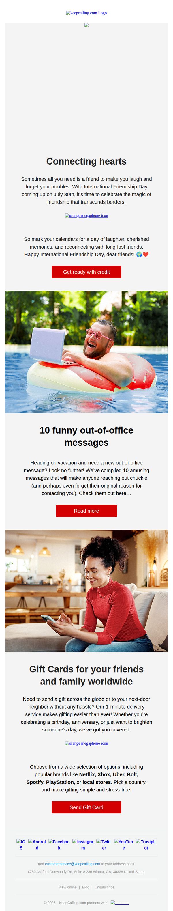 9. KeepCalling : 🔴 Friends, fun & instant gifts