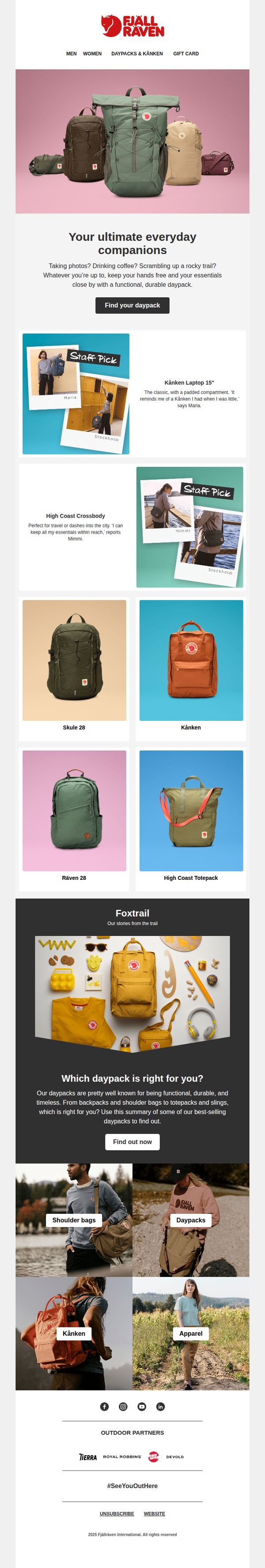 9. Fjällräven: Work, rest and play