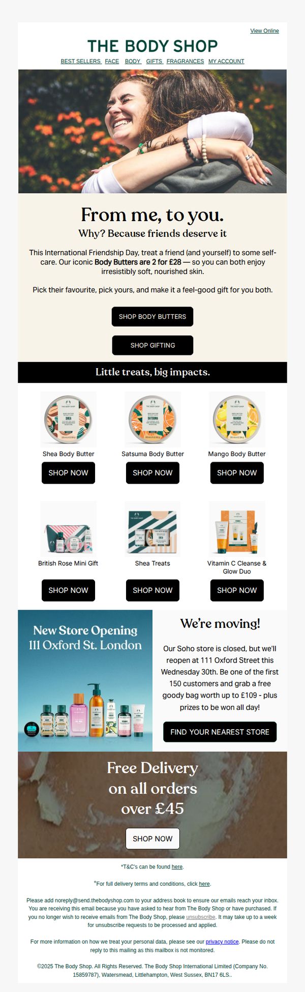 10. The Body Shop: A little gift for you, a little gift for them... 💚