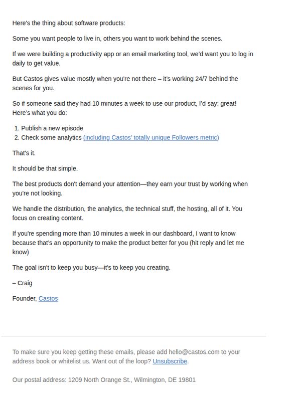 10. don’t use our product (weekly)