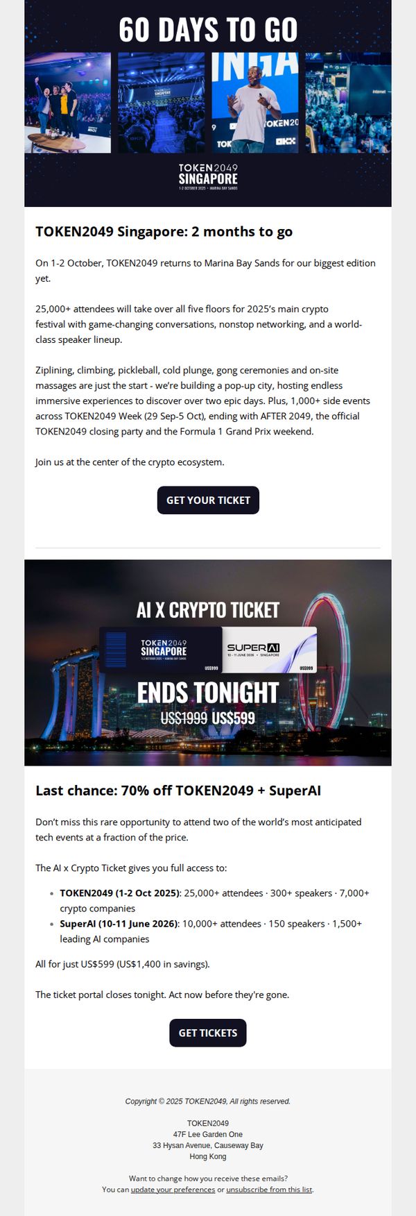 10. 60 Days to the World's Largest Crypto Event